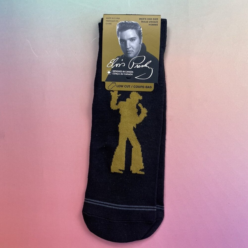 Elvis Presley  Adult men's Novelty Crew Socks one size fits all New with tags